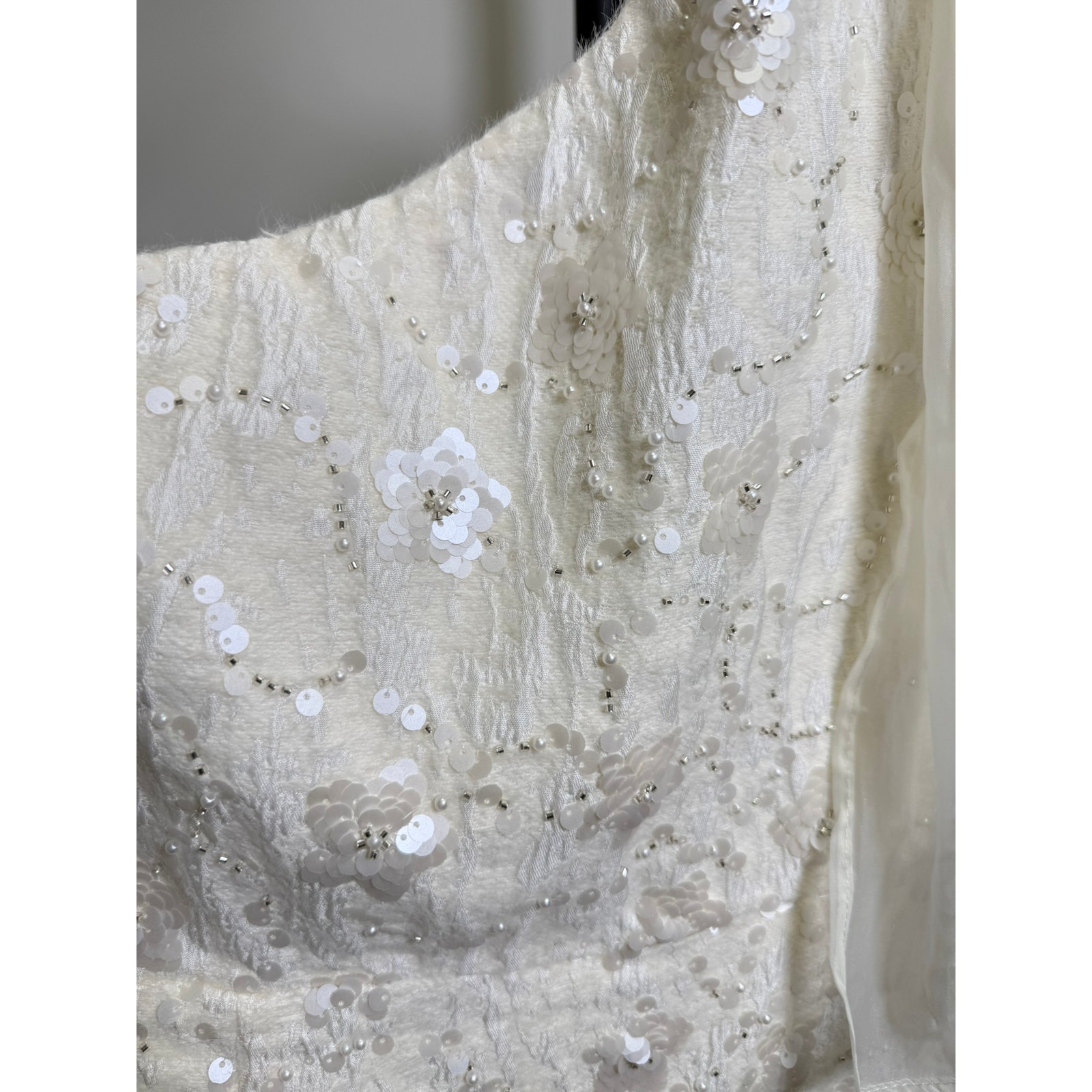 Pippa & Pearl Take Me To The Altar Bridal Beaded Mini Dress Nwt Large — image 6 of 8